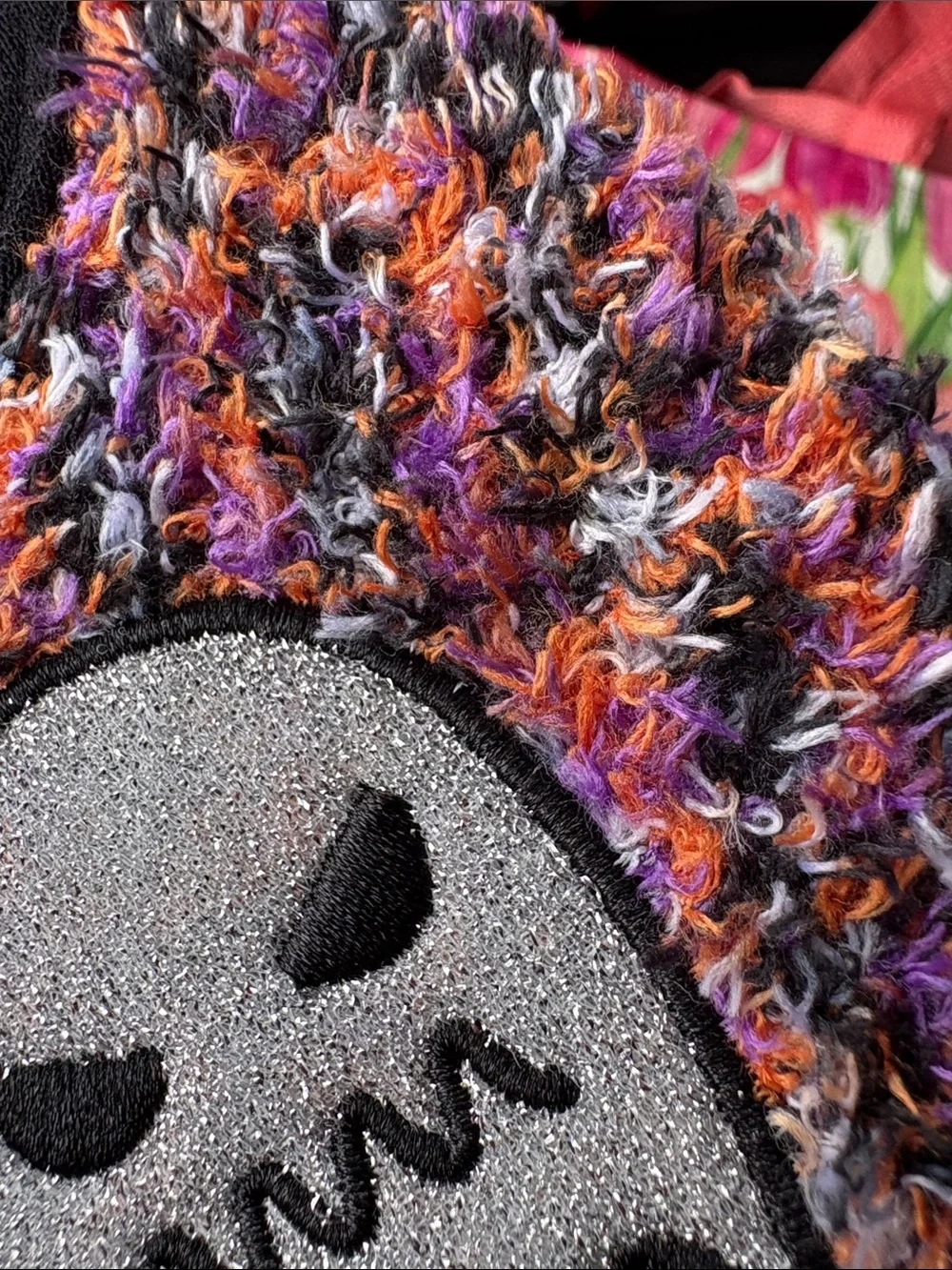 Happy Halloween Fuzzy Ghost No-Show Socks